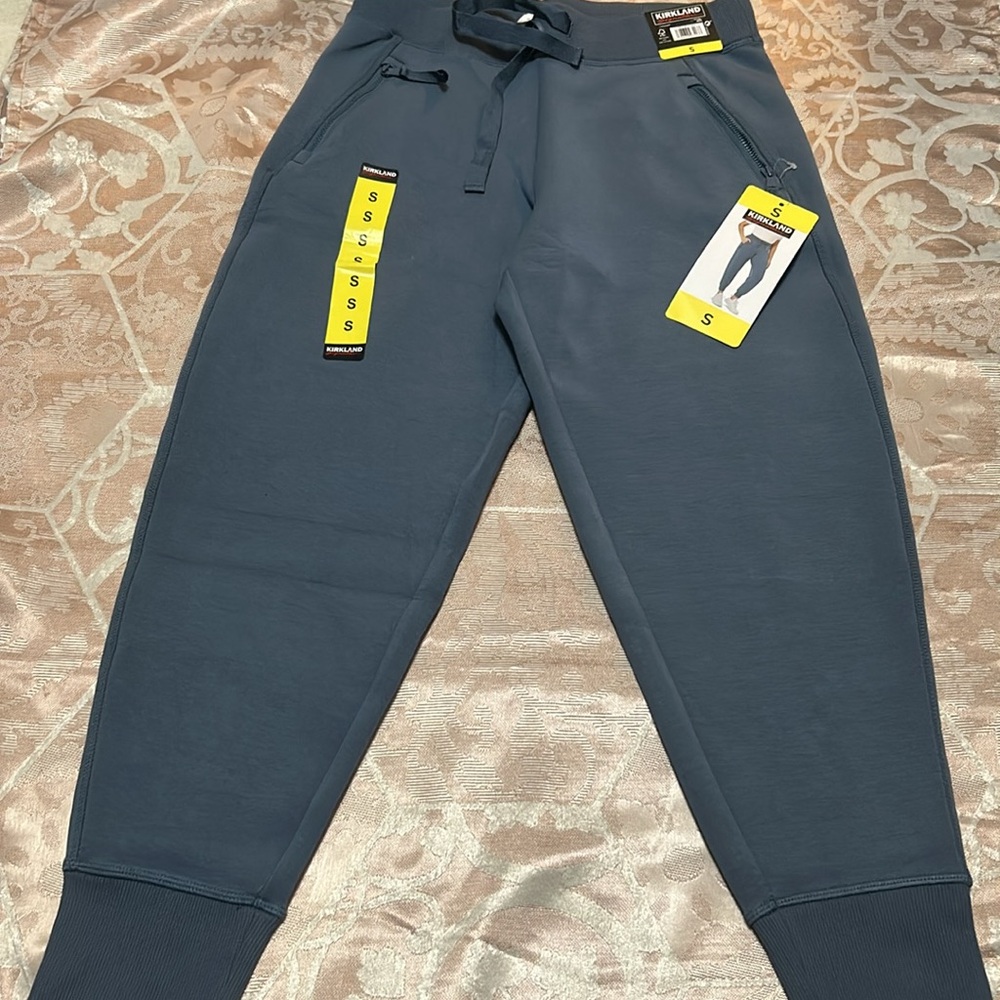 Kirkland Signature Ladies Active Joggers Blue Size L NWT - Picture 6 of 8